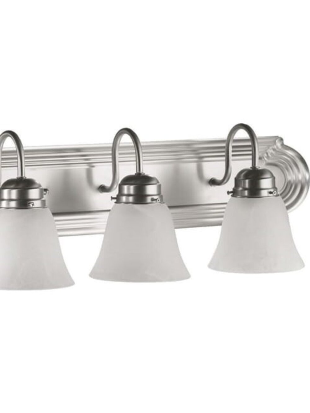 QUORUM HOME COLLECTION 3-LIGHT 24" W TRANSITIONAL SATIN NICKEL VANITY FIXTURE- 2